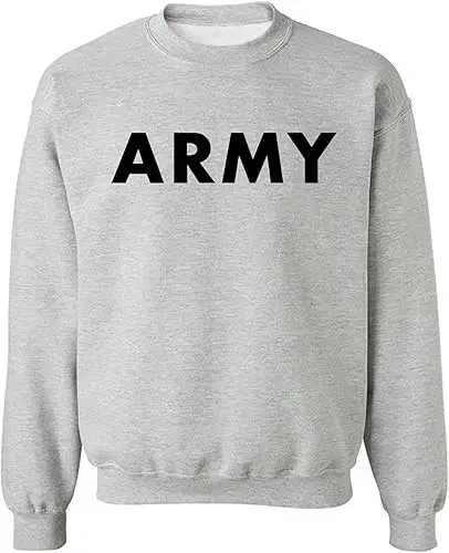 Gildan Army Printed CrewNeck SweatShirts